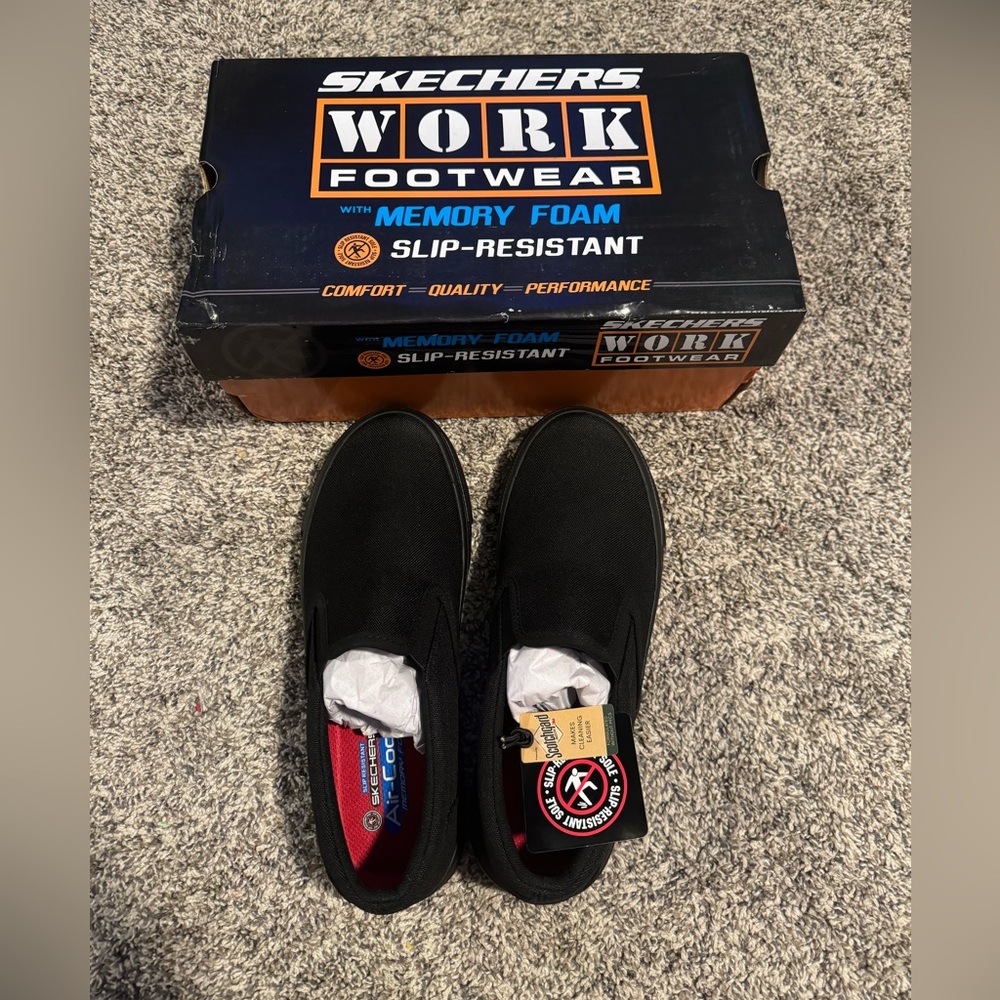 Skechers Non Slip Work Shoes NWT size 8